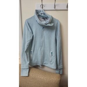 Bench Womens Long Sleeve Light Blue/teal Full Zip Up‎ Sweater XL